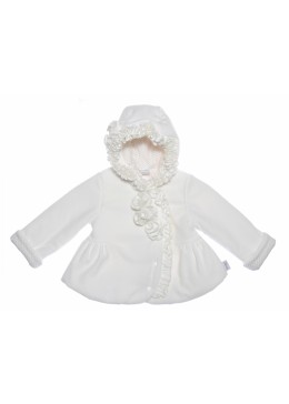 Garden baby молочная нарядная куртка для девочки 28116-01/26